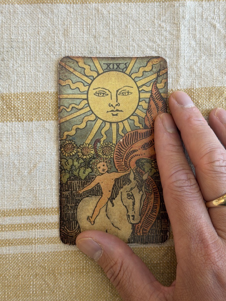 The Sun, from Sal’s own deck
